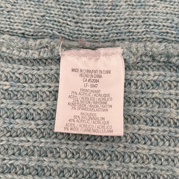 Cozy teal cardigan - Picture 6 of 7